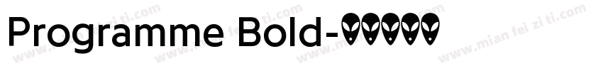 Programme Bold字体转换